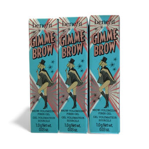 Lot of 3 Benefit Gimme Brow Volumizing Fiber Gel 1gr